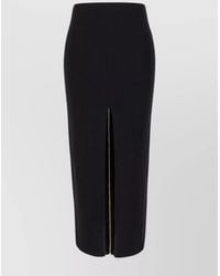 Patou - Ribbed Merino Wool Midi Pencil Skirt - Lyst