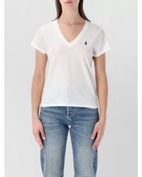 Polo Ralph Lauren - Cotton V-Neck Short-Sleeve T-Shirt - Lyst