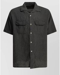 Beams Plus - Linen Shirt Chest Pockets Short Sleeves - Lyst