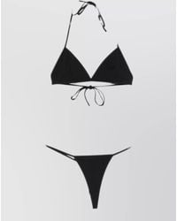 Gucci - Gg Interlocking Logo Triangle Thong Bikini Set - Lyst