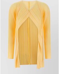 Pleats Please Issey Miyake - Mellow Pleats Cardigan - Lyst