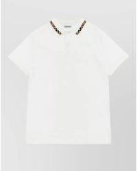 Burberry - Cotton Piqué Short-Sleeve Polo Shirt - Lyst