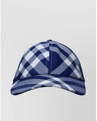 Burberry - Check Baseball Cap - Lyst