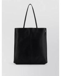 Jil Sander - Linea Leather Shopping Tote Bag - Lyst