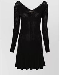 Jacquemus - Scalloped Hem Flared Mini Dress - Lyst