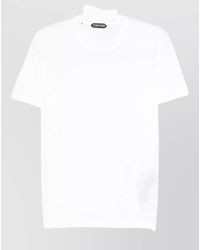 Tom Ford - Lyocell Cotton Jersey Crew Neck Short Sleeve T-Shirt - Lyst