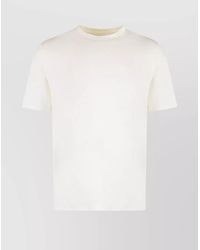 Jil Sander - Cotton Ribbed Crew-Neck T-Shirt - Lyst