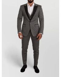 Dolce & Gabbana - Checked Three Piece Tuxedo Suit - Lyst