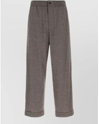 Giorgio Armani - Cashmere Virgin Wool Loose-Fit Trousers - Lyst