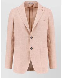 Tagliatore - Linen Virgin Wool Blazer Single Breasted - Lyst