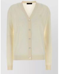 Gucci - Wool Cardigan Long Sleeves V Neckline - Lyst