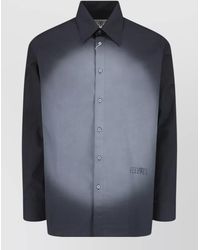 MM6 by Maison Margiela - Straight Shirt Collar Long Sleeves Printed Detail - Lyst