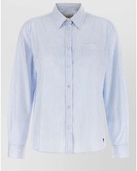 Weekend by Maxmara - Striped Cotton Long-Sleeve Shirt - Lyst