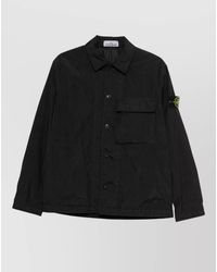 Stone Island - Nylon Padded Shirt Jacket - Lyst