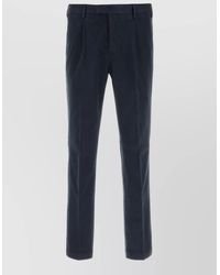 PT Torino - Stretch Cotton Slim Fit Tailored Pants - Lyst