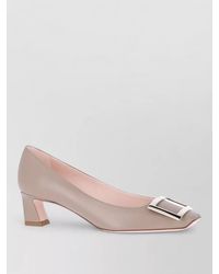 Roger Vivier - Pointed Toe Block Heel Smooth Finish Pumps - Lyst