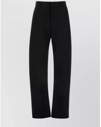 Bottega Veneta - Wool Twill Straight Trousers - Lyst