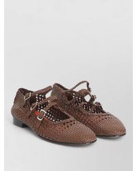 CAREL PARIS - Ariana S Braided Pointed Toe Ballerinas - Lyst