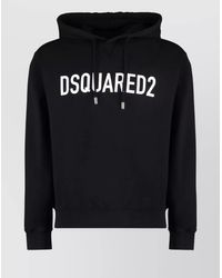 DSquared² - Logo Print Hooded Sweater - Lyst