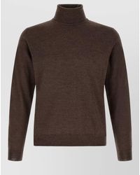 Zanone - Virgin Wool Ribbed Turtleneck Sweater - Lyst