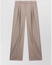 Loulou de Saison - Wool Trousers With Pleats And Wide Legs - Lyst