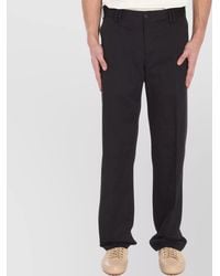 PT Torino - Cotton Linen Straight-Leg Trousers - Lyst