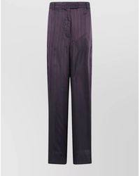 Dries Van Noten - Striped Wide Leg Trousers And Pockets - Lyst