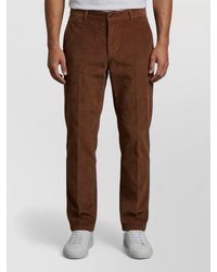 Ami Paris - Cotton Corduroy Mid-Rise Straight-Leg Trousers - Lyst