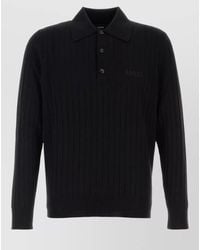 Amiri - Wool Cashmere Polo Jumper - Lyst
