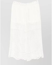 IRO - Beachwear Skirt Elastic Waist Crochet Panels - Lyst