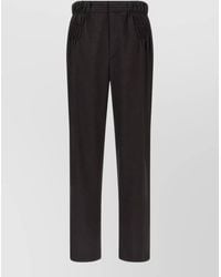 Kiko Kostadinov - Virgin Wool Smocked Wide-Leg Straight-Leg Trousers - Lyst