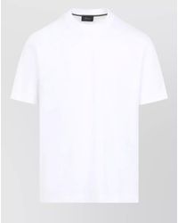 Brioni - Cotton Logo Embroidery T-Shirt - Lyst