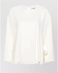 Erika Cavallini Semi Couture - Cady Blouse Round Neck Keyhole Back - Lyst
