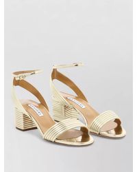 Aquazzura - Sundance Block Heel Ankle Strap Sandals - Lyst