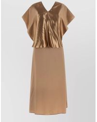 Fabiana Filippi - Cape Midi Dress - Lyst