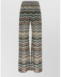 Missoni - Zigzag Sequin High-Rise Wide-Leg Trousers - Lyst