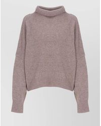 Loulou de Saison - Wool Cashmere Ribbed Turtleneck Jumper - Lyst