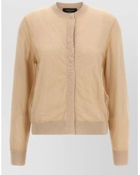 Fabiana Filippi - Tulle Knit Cardigan Long Sleeve Design - Lyst
