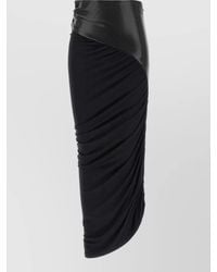 ANDAMANE - Draped Asymmetric Midi Skirt - Lyst