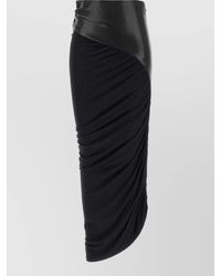 ANDAMANE - Ursula High Waist Ruched Asymmetrical Skirt - Lyst