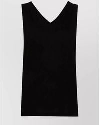 Fabiana Filippi - Stylish Sleeveless V-Neck Top - Lyst