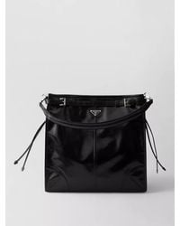 Prada - Shoulder Bag Top Handle Smooth Finish - Lyst