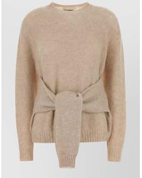 Des Phemmes - Stretch Nylon Blend Sweater Ribbed Cuffs - Lyst
