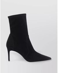 Stuart Weitzman - Elasticized Pointed Toe Stiletto Heel Ankle Boots - Lyst