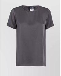 Max Mara - Basic Round Neck Short Sleeve Top - Lyst