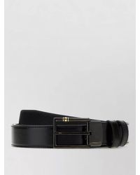 Montblanc - Leather Reversible Belt Adjustable Textured Finish - Lyst