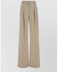 ANDAMANE - High Waist Twill Nathalie Tailored Pant - Lyst