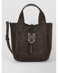 Hogan - Mini Leather Tote Bag - Lyst