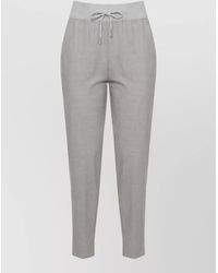 Panicale - Virgin Wool Straight-Leg Loungewear Trousers - Lyst