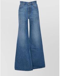 Chloé - Denim High-Rise Wide-Leg Jeans - Lyst